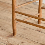 An ash ladderback chair designed by Ernest Gimson (1864 - 1919) and made by Edward Gardiner (1903 - 1958)
