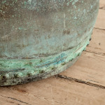 A large verdigris copper