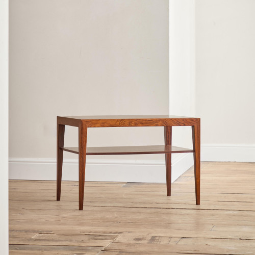 A rectangular rosewood veneered coffee table by Severin Hansen Jnr