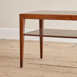 A rectangular rosewood veneered coffee table by Severin Hansen Jnr