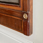 An Empire mahogany and satinwood pier mirror