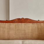 A fine Regency Amboyna sofa in the manner of George Bullock (1777 - 1818)
