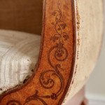 A fine Regency Amboyna sofa in the manner of George Bullock (1777 - 1818)