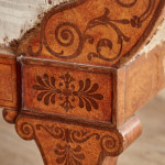 A fine Regency Amboyna sofa in the manner of George Bullock (1777 - 1818)
