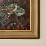 "Rose Still Life" - Oil on board by Lionel Bulmer (1919 - 1992)