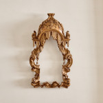 A finely carved Portuguese rococo beechwood frame