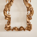 A finely carved Portuguese rococo beechwood frame