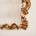 A finely carved Portuguese rococo beechwood frame
