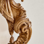 A finely carved Portuguese rococo beechwood frame