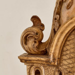 A finely carved Portuguese rococo beechwood frame