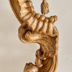 A finely carved Portuguese rococo beechwood frame