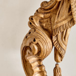 A finely carved Portuguese rococo beechwood frame