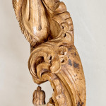 A finely carved Portuguese rococo beechwood frame