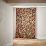 A large mounted silk Bukhara Suzani