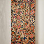 A large mounted silk Bukhara Suzani