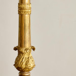 A Charles X gilt bronze table lamp