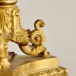 A Charles X gilt bronze table lamp