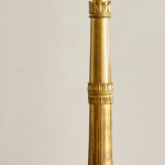 A Charles X gilt bronze table lamp