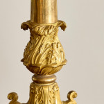 A Charles X gilt bronze table lamp