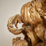 A fine and large carved and giltwood Baroque mirror in the manner of Filippo Passarini (1638 - 1698)