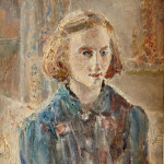'Blond Girl' - Oil on canvas, by Dame Ethel Walker NEAC ARA RBA RP DBE (British 1861-1951)