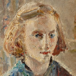 'Blond Girl' - Oil on canvas, by Dame Ethel Walker NEAC ARA RBA RP DBE (British 1861-1951)