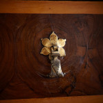 A fine William and Mary olivewood oyster veneered cabinet on stand
