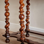 A fine William and Mary olivewood oyster veneered cabinet on stand