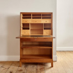 An Arts & Crafts walnut secretaire by Edward Barnsley (1900 - 1987)