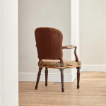 A George III Hepplewhite period mahogany elbow chair