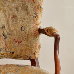 A George III Hepplewhite period mahogany elbow chair