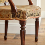 A George III Hepplewhite period mahogany elbow chair