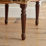 A George III Hepplewhite period mahogany elbow chair