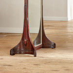 A large double sided standing mirror attributed to Maurice Dufrène (1876 - 1955)