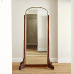 A large double sided standing mirror attributed to Maurice Dufrène (1876 - 1955)