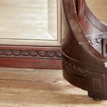 A large double sided standing mirror attributed to Maurice Dufrène (1876 - 1955)