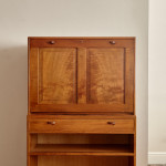 An Arts & Crafts walnut secretaire by Edward Barnsley (1900 - 1987)