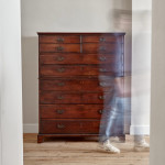 An unusual George III Anglo Indian Padouk campaign chest on chest