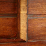 An unusual George III Anglo Indian Padouk campaign chest on chest