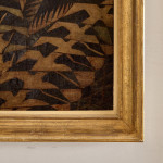 A Grosvenor School oil on canvas of birds in the manner of Claude Flight (1881 - 1955)