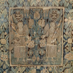 A Baroque wool and silk tapestry panel