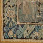 A Baroque wool and silk tapestry panel