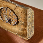 A Regency carved boxwood shell mould