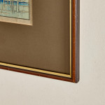 A small Meiji period Japanese coloured woodblock print