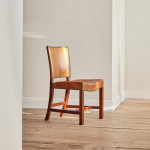 A model 3578 mahogany and Niger leather 'Red Chair' by Kaare Klint (1888 - 1954)