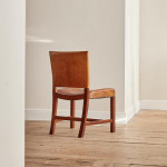 A model 3578 mahogany and Niger leather 'Red Chair' by Kaare Klint (1888 - 1954)