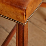 A model 3578 mahogany and Niger leather 'Red Chair' by Kaare Klint (1888 - 1954)