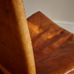 A model 3578 mahogany and Niger leather 'Red Chair' by Kaare Klint (1888 - 1954)