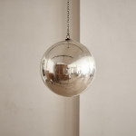 A Victorian glass witch's ball