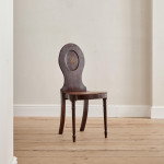 A George III mahogany hall chair